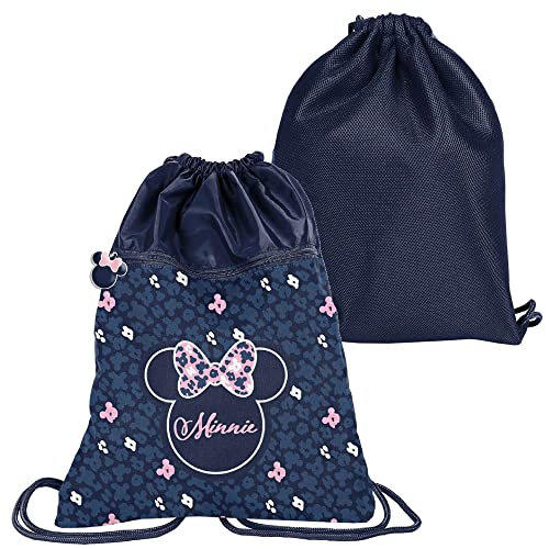 PASO Backpack Premium School Bag für Schuhe Schuhe Hausschuhe Minnie Mouse von PASO