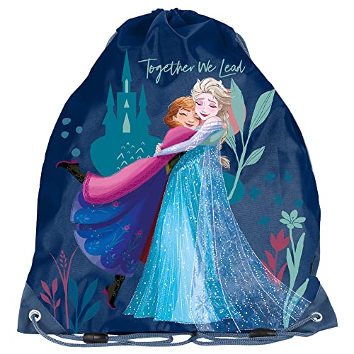 PASO Children's Gym Bag 36 x 32 cm Frozen Blue, blue, M von PASO