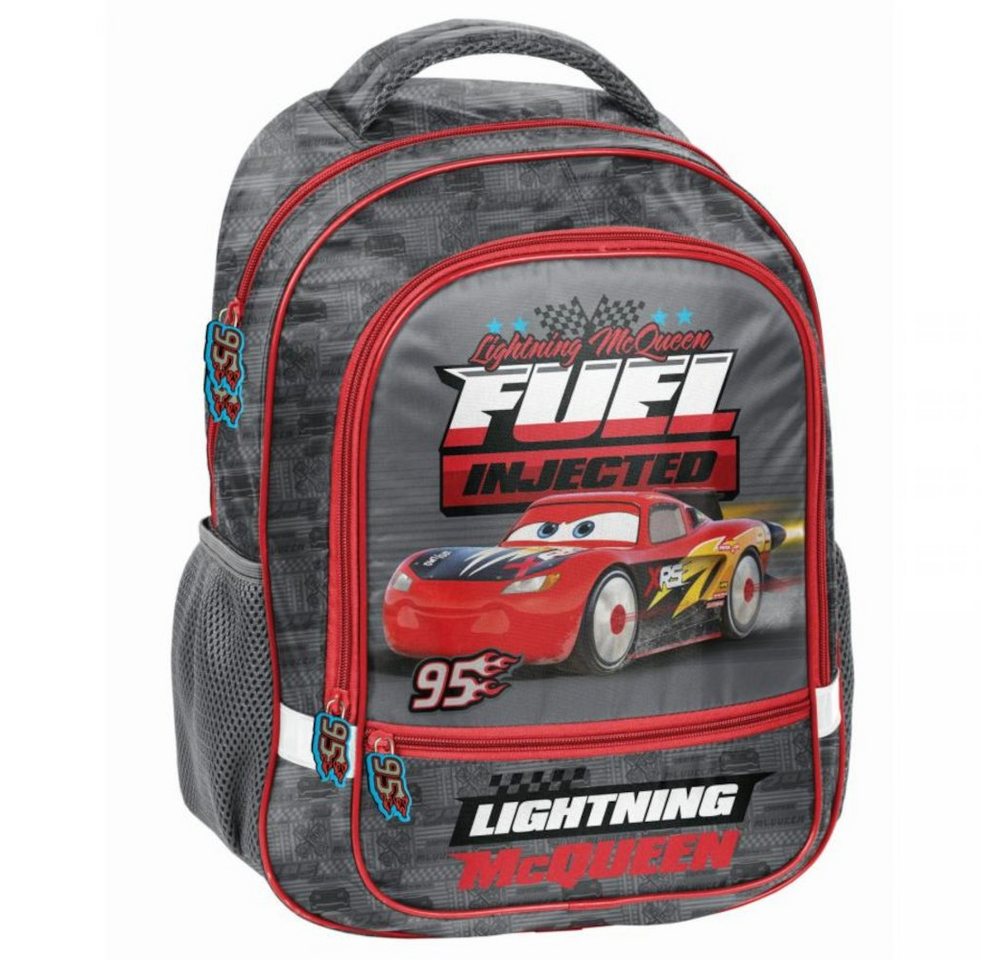 PASO Kinderrucksack, SCHULRANZEN - CARS - GRAU ROT von PASO