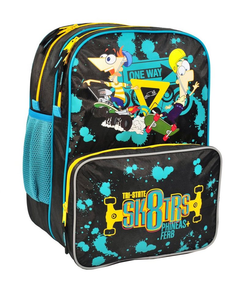 PASO Kinderrucksack Set Rucksack PHINEAS & FERB Kinderrucksack Disney + Turnbeutel von PASO