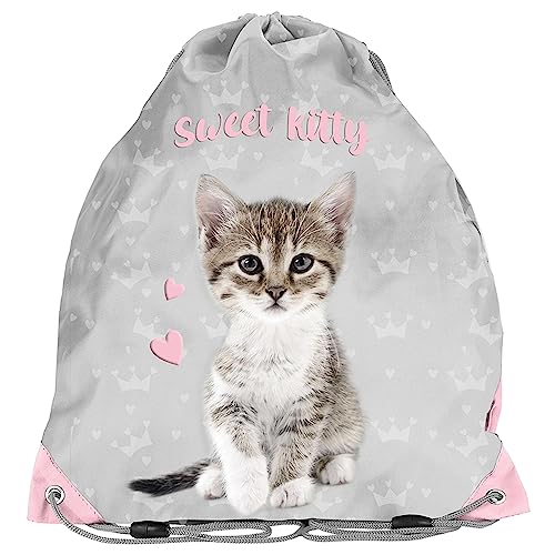 PASO School Tasche für Schuhe Hausschuhe Kitten von PASO