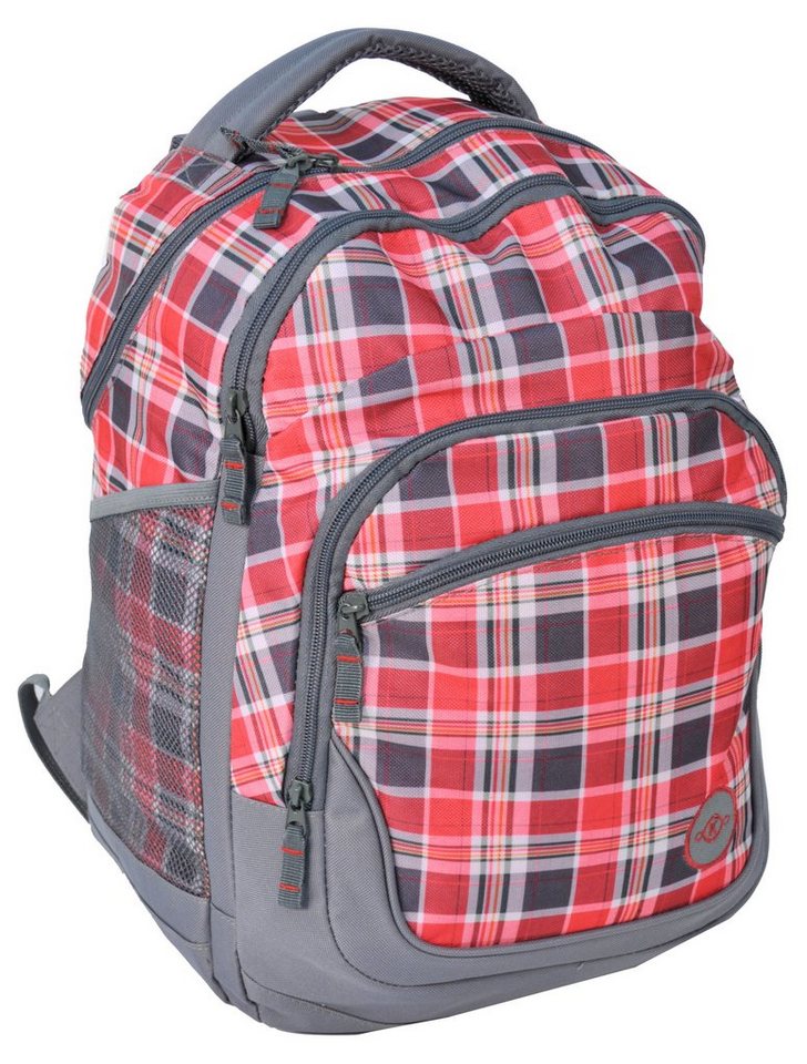 PASO Schulrucksack kariert in 3 Farben von PASO