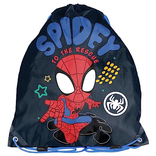 PASO Spiderman Spidey School Shoe Bag, blue, Shoe bag von PASO