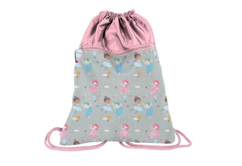 PASO Turnbeutel Premium Kinder Turnbeutel / Sportbeutel / Rucksack 43x34 cm (Motiv BALLERINA II) von PASO