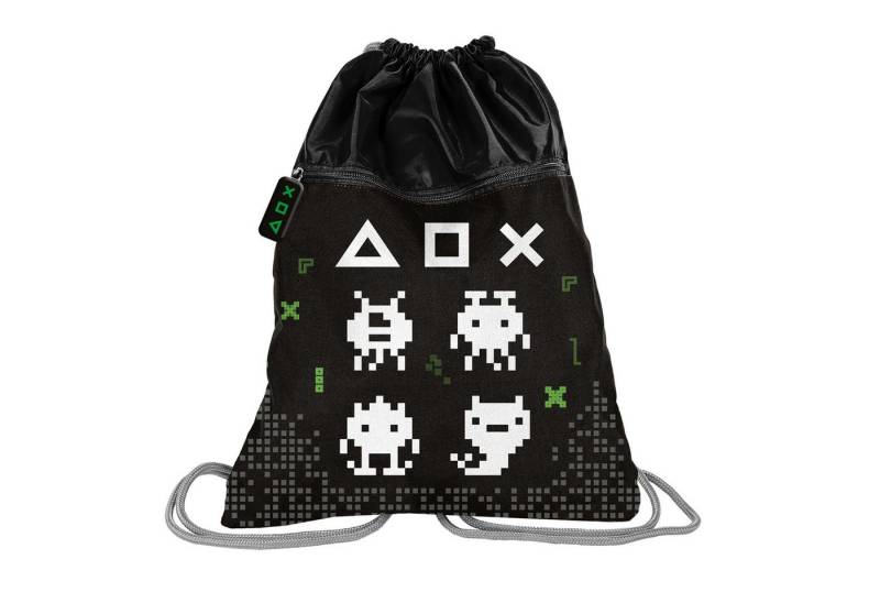PASO Turnbeutel Premium Kinder Turnbeutel / Sportbeutel / Rucksack 43x34 cm (Motiv GAMING I) von PASO