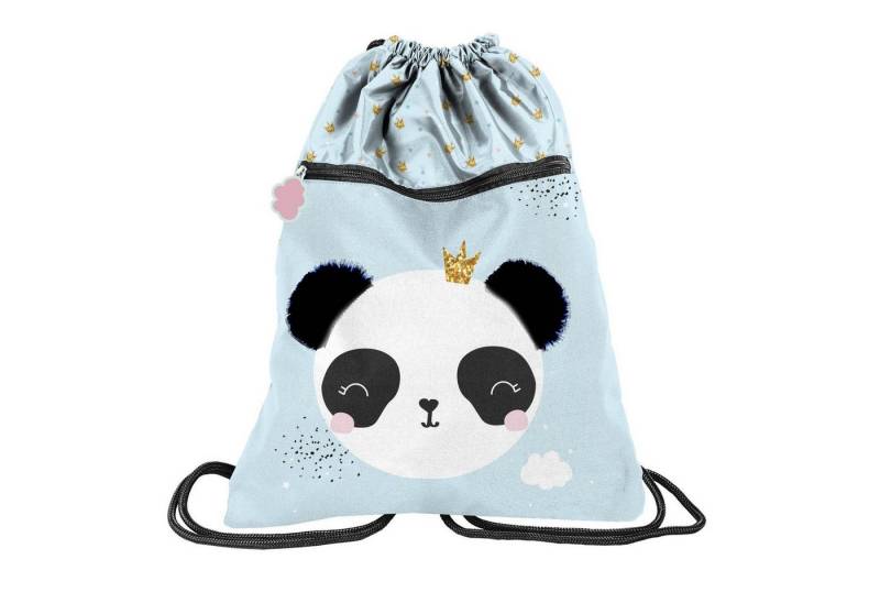 PASO Turnbeutel Premium Kinder Turnbeutel / Sportbeutel / Rucksack 43x34 cm (Motiv PANDA I) von PASO