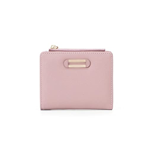 PASPRT Geldbörsen für Damen Mode Designer Kleine Brieftasche für Frauen Kartenhalter Reißverschluss Münze Geldbörsen Damen Slim Brieftasche Hohe Qualität Weibliche Geldbörse (Color : Pink) von PASPRT