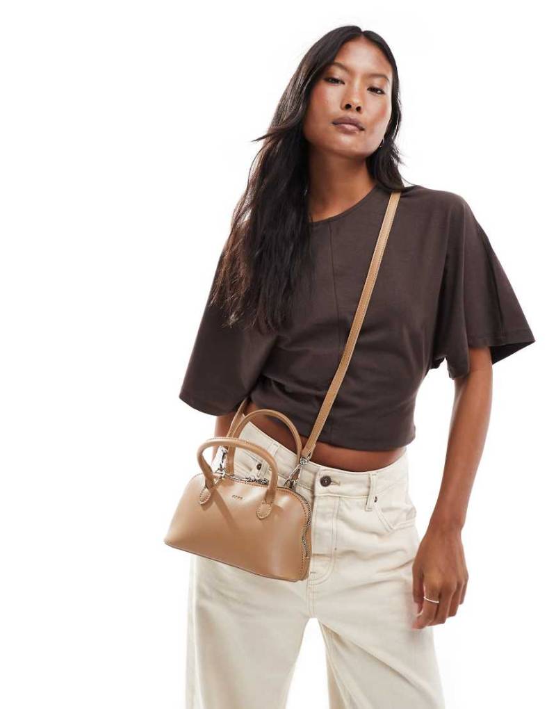 PASQ - Handtasche in Braun mit zwei Trageriemen-Brown von PASQ