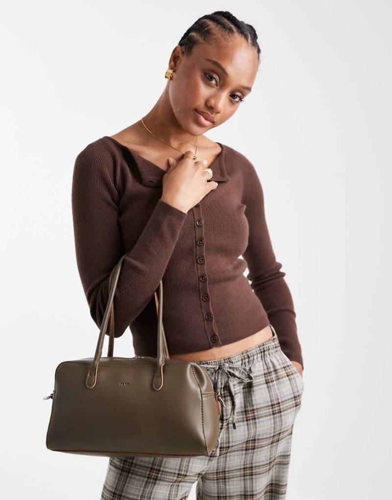 PASQ - Mittelgroße Umhängetasche in Grün mit zwei Riemen von PASQ