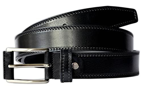 PASQUALE CUTARELLI Herren Gürtel aus Italienischem Leder Schwarz Groß 105 Zentimeter von PASQUALE CUTARELLI