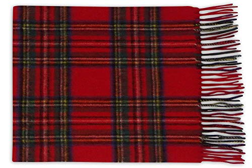 PASQUALE CUTARELLI 100% Lammwoll Schal – Royal Stewart Tartan – Weich, Warm & Leicht von PASQUALE CUTARELLI