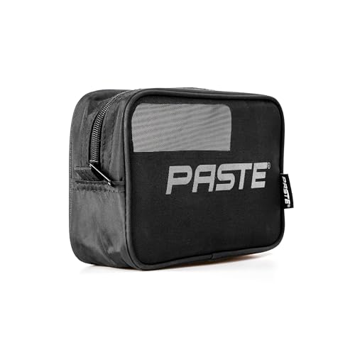 PASTE ® Kulturbeutel für Damen & Herren Schwarz 3L klein mit Mesh - Kosmetiktasche mit 2 Innen-Fächer für Reise & Camping - Kosmetik-Tasche & Waschtasche - Aufbewahrungstasche für Sport & Freizeit von PASTE