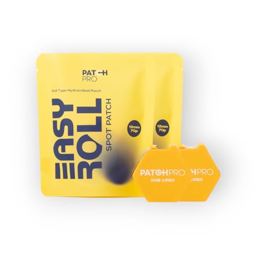 PATCH PRO Easy Roll Spot Patch 2EA (140 Patch) - Koreanische Hautpfle Dispenser, Unsichtbare Hydrocolloid Patches, Deutlich Reduzierte Pickel, Unsichtbare Hautabdeckungen, Hautpflege für Unreinheiten von PATCH PRO