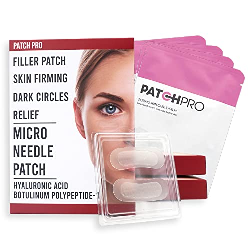 PATCH PRO MICRO NEEDLE PATCH 8 stk, Hyaluronsäure Falten Patches, Microneedle Anti-Falten patch gegen Feine Linien, Augenfalten, Stirnfalten, Zornefalten durch Faltenfüller pflaster von PATCH PRO