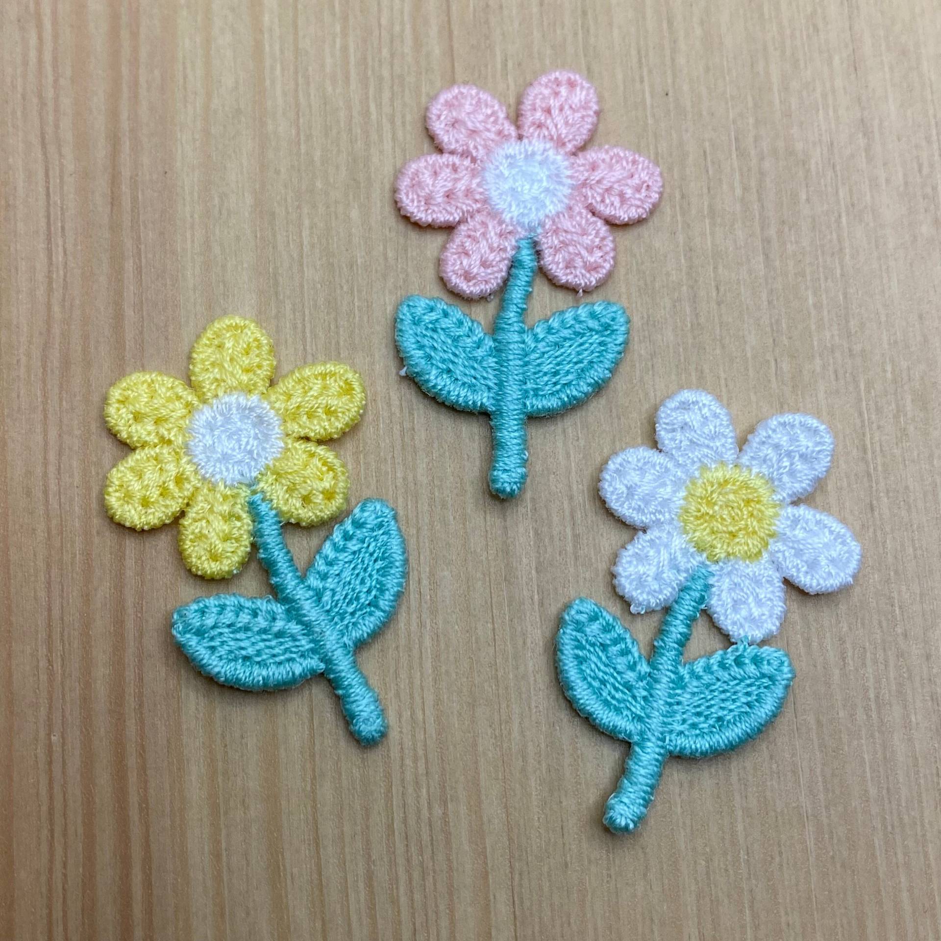 3 Blümchen Gänseblümchen Applikationen Zum Aufnähen - Rosa Weiß Gelb Sommer Blüten Floral Country Blumen Flicken Bügelbild Patch Garten 3 Blümchen Gänseblümchen Applikationen Zum Aufnähen - Rosa Weiß Gelb Sommer Blüten Floral Country Blumen Flicken Bügelbild Patch Garten von PATCHERIA
