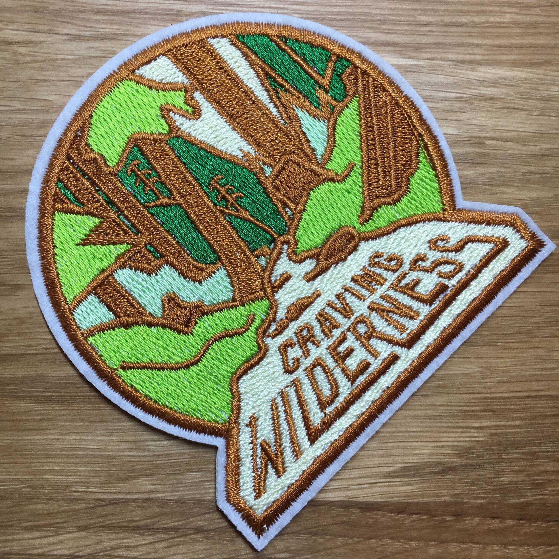 Craving Wilderness Patch Mit Wald - Ca. 8, 5cm X 8cm Verlangen Nach Wildnis Backpacking Reise Craving Wilderness Patch Mit Wald - Ca. 8, 5cm X 8cm Verlangen Nach Wildnis Backpacking Reise von PATCHERIA