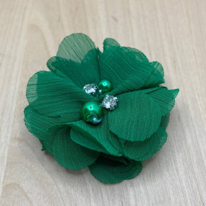 Dunkelgrüne Stoff Blüten Aus Chiffon Mit Perle & Glitzer - Ca. 5 cm Floral Applikation Diy Upcycling Nähen Garten Blumen #4 Fb. 9 Dunkelgrüne Stoff Blüten Aus Chiffon Mit Perle & Glitzer - Ca. 5 cm Floral Applikation Diy Upcycling Nähen Garten Blumen #4 Fb. 9 von PATCHERIA