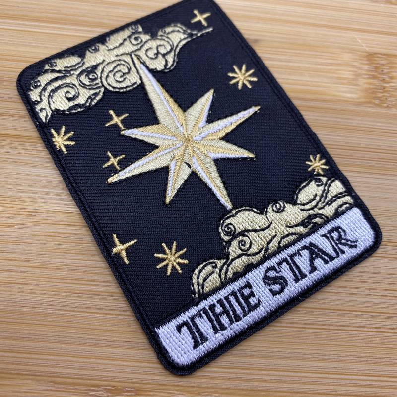 Eckiges Tarot Karten Patch Zum Aufbügeln - The Star 9 X 6, 5cm Kunst Magie Mystik Zukunft Glaube Pagan Der Herrscher Vorhersage Eckiges Tarot Karten Patch Zum Aufbügeln - The Star 9 X 6, 5cm Kunst Magie Mystik Zukunft Glaube Pagan Der Herrscher Vorhersage von PATCHERIA