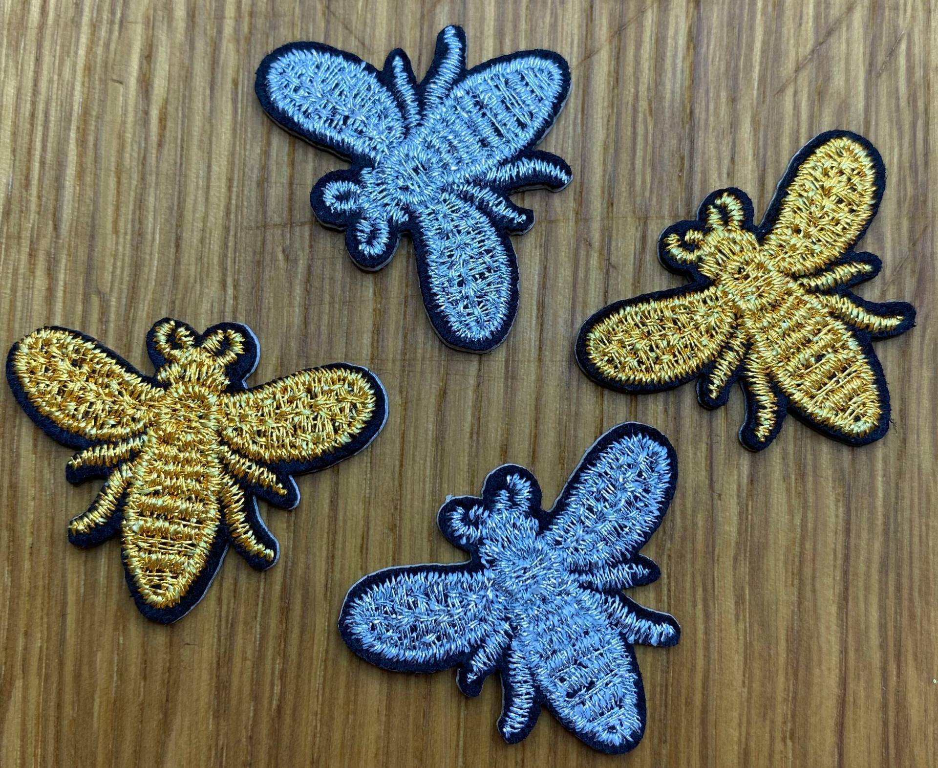 Goldene Oder Silberne Biene Hummel Patch - 2, 5cm X 3cm Zum Aufkleben Käfer Insekt Schmetterling Bügelbild Aufnähe Glitzer Upcycling Goldene Oder Silberne Biene Hummel Patch - 2, 5cm X 3cm Zum Aufkleben Käfer Insekt Schmetterling Bügelbild Aufnähe Glitzer Upcycling von PATCHERIA