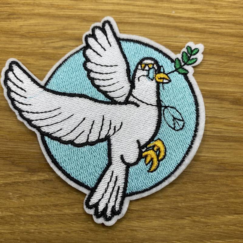 Hippie Friedenstaube Patch 7cm Durchmesser Zum Aufbügeln - Backpacking Bunt Toleranz Liebe Kein Krieg Hippie Friedenstaube Patch 7cm Durchmesser Zum Aufbügeln - Backpacking Bunt Toleranz Liebe Kein Krieg von PATCHERIA