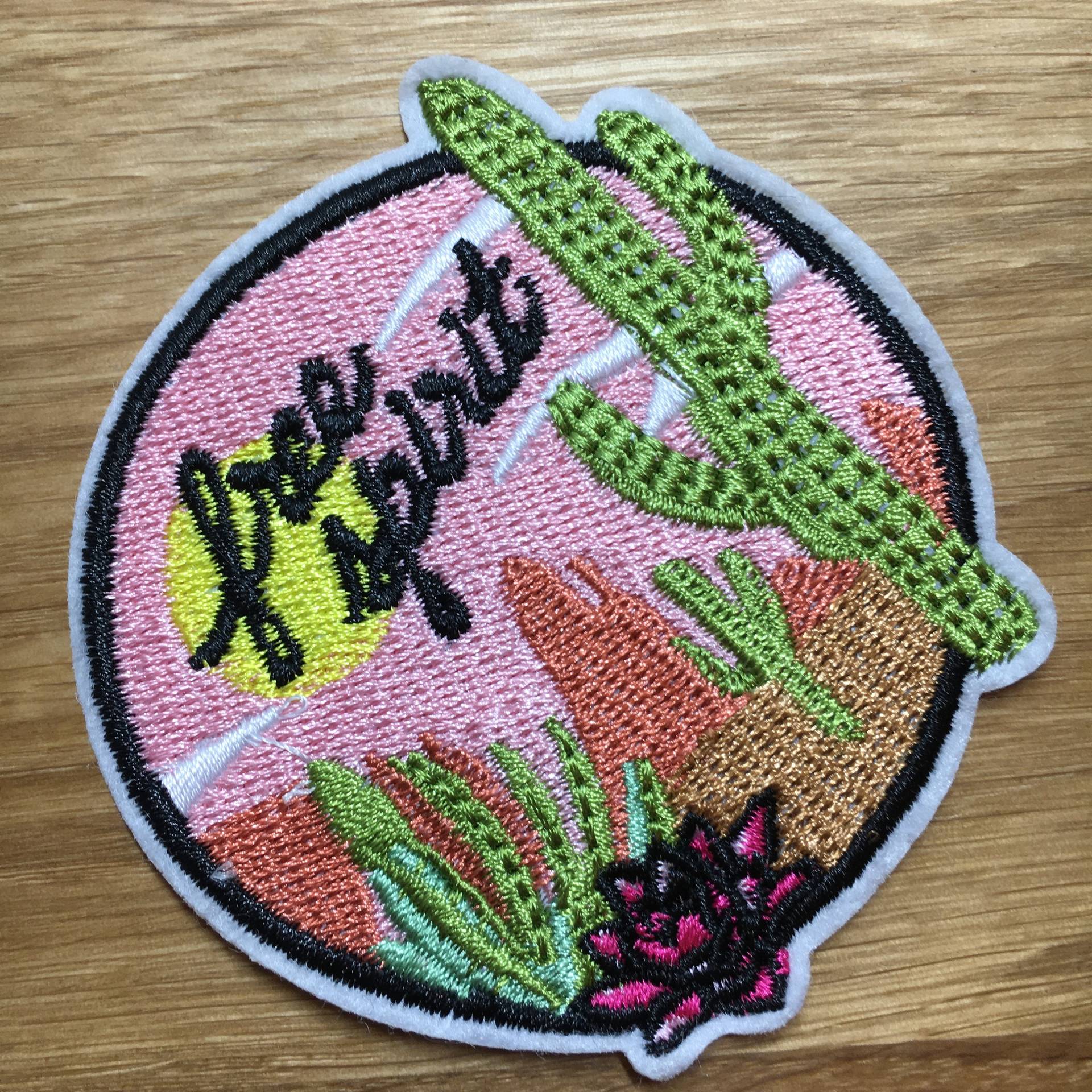 Runder Free Spirit Patch Mit Kaktus - Ca. 7cm Durchmesser Freigeist Backpacking Reise Runder Free Spirit Patch Mit Kaktus - Ca. 7cm Durchmesser Freigeist Backpacking Reise von PATCHERIA