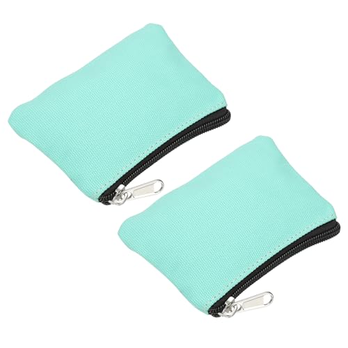PATIKIL 3,5" x 4,7" Münzbeutel, 2er-Pack Geldbörsen Kleine Organizer-Taschen mit Reißverschluss aus Canvas für Zuhause, Grün PATIKIL 3,5" x 4,7" Münzbeutel, 2er-Pack Geldbörsen Kleine Organizer-Taschen mit Reißverschluss aus Canvas für Zuhause, Grün von PATIKIL