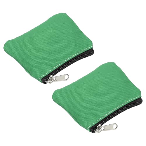 PATIKIL 3,5" x 4,7" Münzbeutel, 2er-Pack Wechselgeldbeutel Kleine Organizer-Taschen mit Reißverschluss aus Canvas für Zuhause, Dunkelgrün PATIKIL 3,5" x 4,7" Münzbeutel, 2er-Pack Wechselgeldbeutel Kleine Organizer-Taschen mit Reißverschluss aus Canvas für Zuhause, Dunkelgrün von PATIKIL