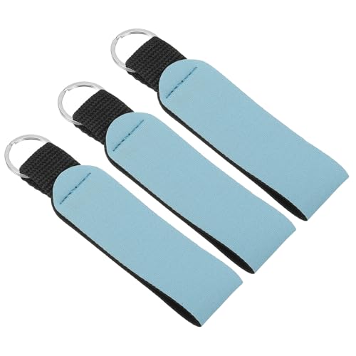 PATIKIL 3 Stück Schwimmender Neopren Schlüsselanhänger Seeblau Sublimation Rohlinge Schlüsselanhänger Schwimmend Schaumstoff Schlüsselanhänger Boot Segeln Kajak Wassersport Schwimmen von PATIKIL