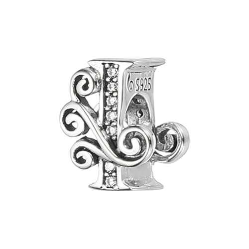 PATIKIL 925 Sterling Silber Buchstabenanhänger, Alphabet I Buchstaben Perlenanhänger Initialbuchstaben für Armbänder Halskette DIY Schmuckgeschenk, Silberton PATIKIL 925 Sterling Silber Buchstabenanhänger, Alphabet I Buchstaben Perlenanhänger Initialbuchstaben für Armbänder Halskette DIY Schmuckgeschenk, Silberton von PATIKIL