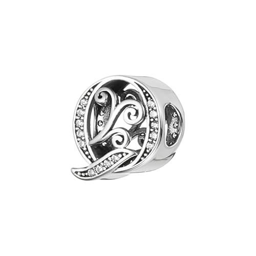 PATIKIL 925 Sterling Silber Buchstabenanhänger, Alphabet Q Buchstaben Perlenanhänger Initialbuchstaben für Armbänder Halskette DIY Schmuck Geschenk, Silberton PATIKIL 925 Sterling Silber Buchstabenanhänger, Alphabet Q Buchstaben Perlenanhänger Initialbuchstaben für Armbänder Halskette DIY Schmuck Geschenk, Silberton von PATIKIL