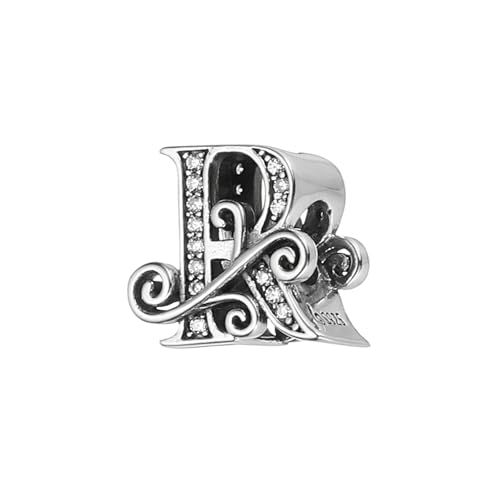 PATIKIL 925 Sterling Silber Buchstabenanhänger, Alphabet R Buchstaben Perlenanhänger Initialbuchstaben für Armbänder Halskette DIY Schmuckgeschenk, Silberton PATIKIL 925 Sterling Silber Buchstabenanhänger, Alphabet R Buchstaben Perlenanhänger Initialbuchstaben für Armbänder Halskette DIY Schmuckgeschenk, Silberton von PATIKIL