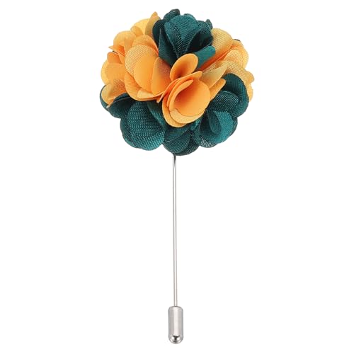 PATIKIL Blumenanstecker Pin, 1 Stück Reversnadel für Herren Camellia Blume für Anzug Hochzeit Abschluss Jubiläum Brosche Abschluss Outfit Zubehör, Dunkelgrün/Gelb PATIKIL Blumenanstecker Pin, 1 Stück Reversnadel für Herren Camellia Blume für Anzug Hochzeit Abschluss Jubiläum Brosche Abschluss Outfit Zubehör, Dunkelgrün/Gelb von PATIKIL
