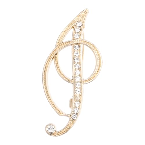 PATIKIL Brief Brosche Pins, Buchstaben I Strass Perle Broschen Set Metall Kristall Alphabet A-Z Reversnadel für Damen Schmuck Geschenk Anzug Kleidung Hut Kleid Mantel Handwerk, Goldton von PATIKIL