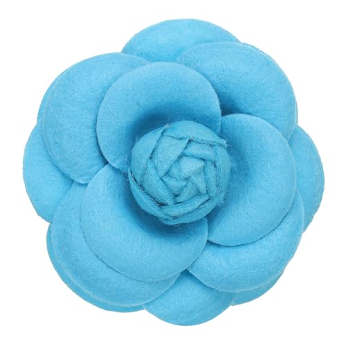 PATIKIL Camellia Blumenbroschen, Vintage Stoffblumenbroschen handgefertigte Blumenpins für Damen Hut Kleid Hemd Krawatte Corsage, Blau von PATIKIL