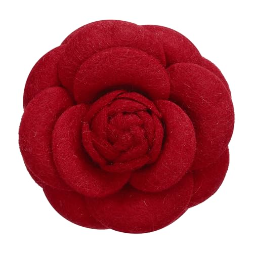 PATIKIL Camellia Blumenbroschen, Vintage Stoffblumenbroschen handgefertigte florale Anstecknadeln für Damen Hut Kleid Hemd Krawatte Corsage, Rot PATIKIL Camellia Blumenbroschen, Vintage Stoffblumenbroschen handgefertigte florale Anstecknadeln für Damen Hut Kleid Hemd Krawatte Corsage, Rot von PATIKIL
