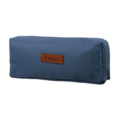 PATIKIL Federmappe Große Kapazität Stiftetasche Stift Tasche Kasten Kosmetik Tasche Schreibwaren Organizer Tragbar für Büro Zuhause Marine Blau von PATIKIL