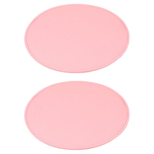 PATIKIL Filz-Basisformer 12x4 Zoll, 2 Stück Taschenformer Pad Handtaschenfutterplatte Einsatz Oval für Handtaschen Tote Umhängetasche Rucksack, Pink von PATIKIL