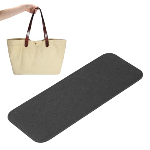 PATIKIL Filz-Basisformer 14x5 Zoll, Taschenbodenformer Pad Handtaschenfutterplatte Einsatz Bogen-Ecke für Handtaschen Tote Umhängetasche Rucksack, Schwarz von PATIKIL
