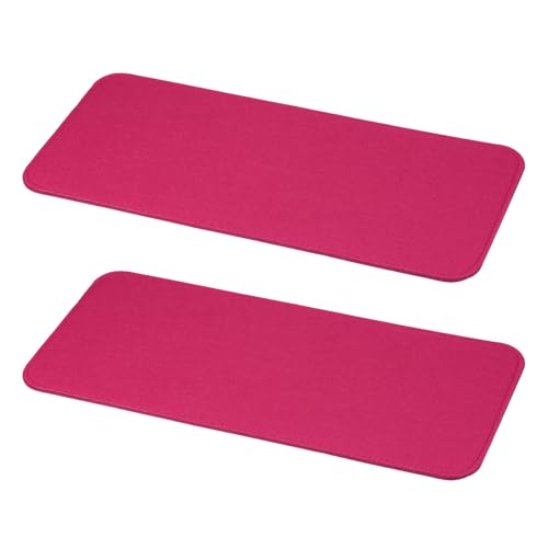 PATIKIL Filz-Basisformer 15x7 Zoll, 2 Stück Taschenformer Pad Handtaschenfutterplatte Einsatz Oval für Handtaschen Tote Umhängetasche Rucksack, Rosarot von PATIKIL