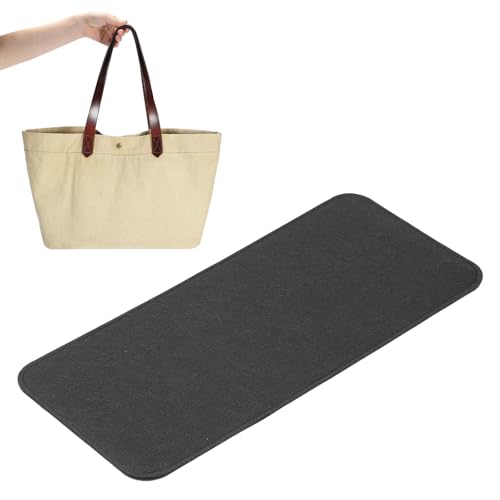 PATIKIL Filz-Basisformer 15x7 Zoll, Taschenbodenformer Pad Handtaschenfutterplatte Einsatz Bogen-Ecke für Handtaschen Tote Crossbody Tasche Rucksack, Schwarz von PATIKIL