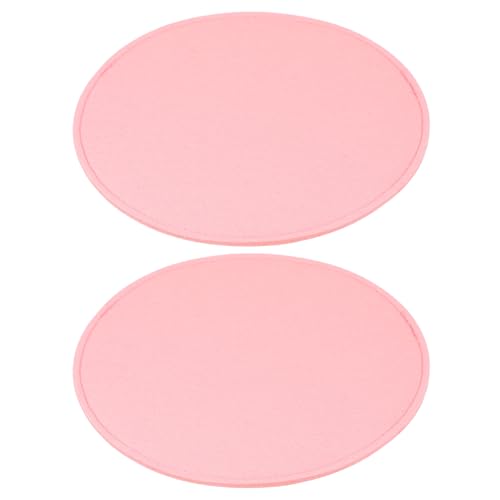 PATIKIL Filz-Basisformer 20x20 cm, 2 Stück Taschenformer Pad Handtaschenfutterplatte Einsatz oval für Handtaschen Tote Crossbody Tasche Rucksack, Pink von PATIKIL
