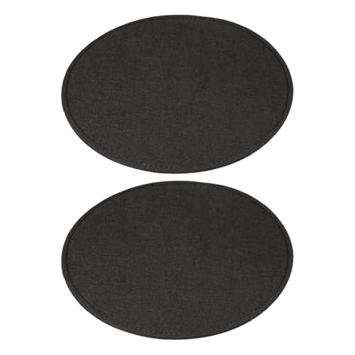 PATIKIL Filz-Former 12x4 Zoll, 2 Stück Taschenformer Pad Handtaschenfutterplatte Einsatz Oval für Handtaschen Tote Umhängetasche Rucksack, Schwarz von PATIKIL