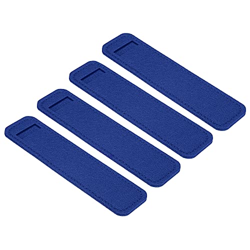 PATIKIL Filzstift Etui 4Pack Stifteetui Kugelschreiber-Etui Filz Bleistift Tasche Mini Schutzhülle Etui Halter Blau von PATIKIL