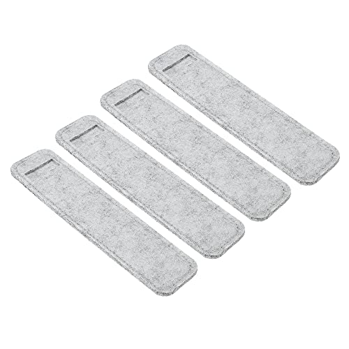 PATIKIL Filzstift Etui 4Pack Stifteetui Kugelschreiber-Etui Filz Bleistift Tasche Mini Schutzhülle Etui Halter Grau von PATIKIL