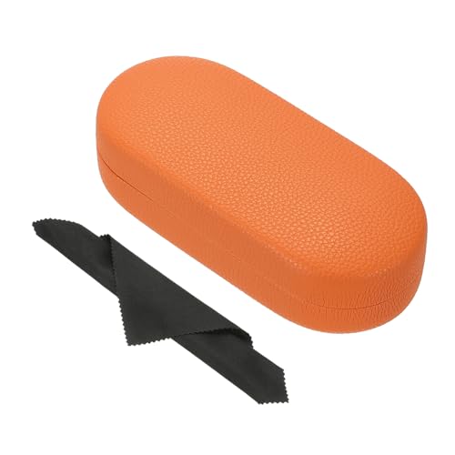 PATIKIL Hard Shell Brillenetui, PU-Leder Großes Brillenetui Litschi-Korn Schutz Sonnenbrillen Organizer für Damen Herren Brillen Sonnenbrillen Aufbewahrung, Orange PATIKIL Hard Shell Brillenetui, PU-Leder Großes Brillenetui Litschi-Korn Schutz Sonnenbrillen Organizer für Damen Herren Brillen Sonnenbrillen Aufbewahrung, Orange von PATIKIL