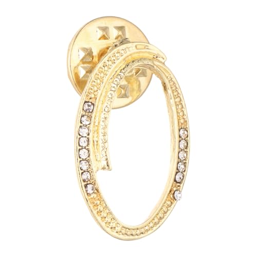 PATIKIL Rhinestone Buchstaben Anstecknadeln Initialen Alphabet Kragen Nadeln Buchstaben Broschen Für Frauen Männer Hemd Kleider Anzüge Mantel Kragen Goldton Buchstabe O von PATIKIL