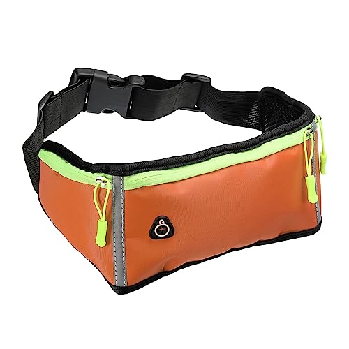 PATIKIL Schlank Laufen Gürtel Training Fanny Pack Frauen Männer Taille Halter für Laufen Radfahren Gehen Fitnessstudio Training Orange von PATIKIL