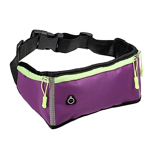 PATIKIL Schlank Laufen Gürtel Training Fanny Pack Frauen Männer Taille Halter für Laufen Radfahren Gehen Fitnessstudio Training Violett von PATIKIL