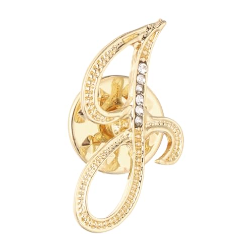 PATIKIL Strass Buchstaben Anstecknadeln Initialen Alphabet Kragen Nadeln Anstecknadel Für Damen Herren Hemd Kleider Anzüge Mantel Kragen Goldfarben Buchstabe J von PATIKIL