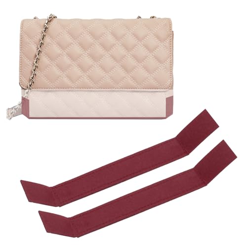 PATIKIL Taschenformer 10 x 1,2 Zoll, 2 Stück Taschen-Einsatz-Filzbeutel-Former-Schonerplatte für Geldbörsen an Ketten, Weinrot von PATIKIL